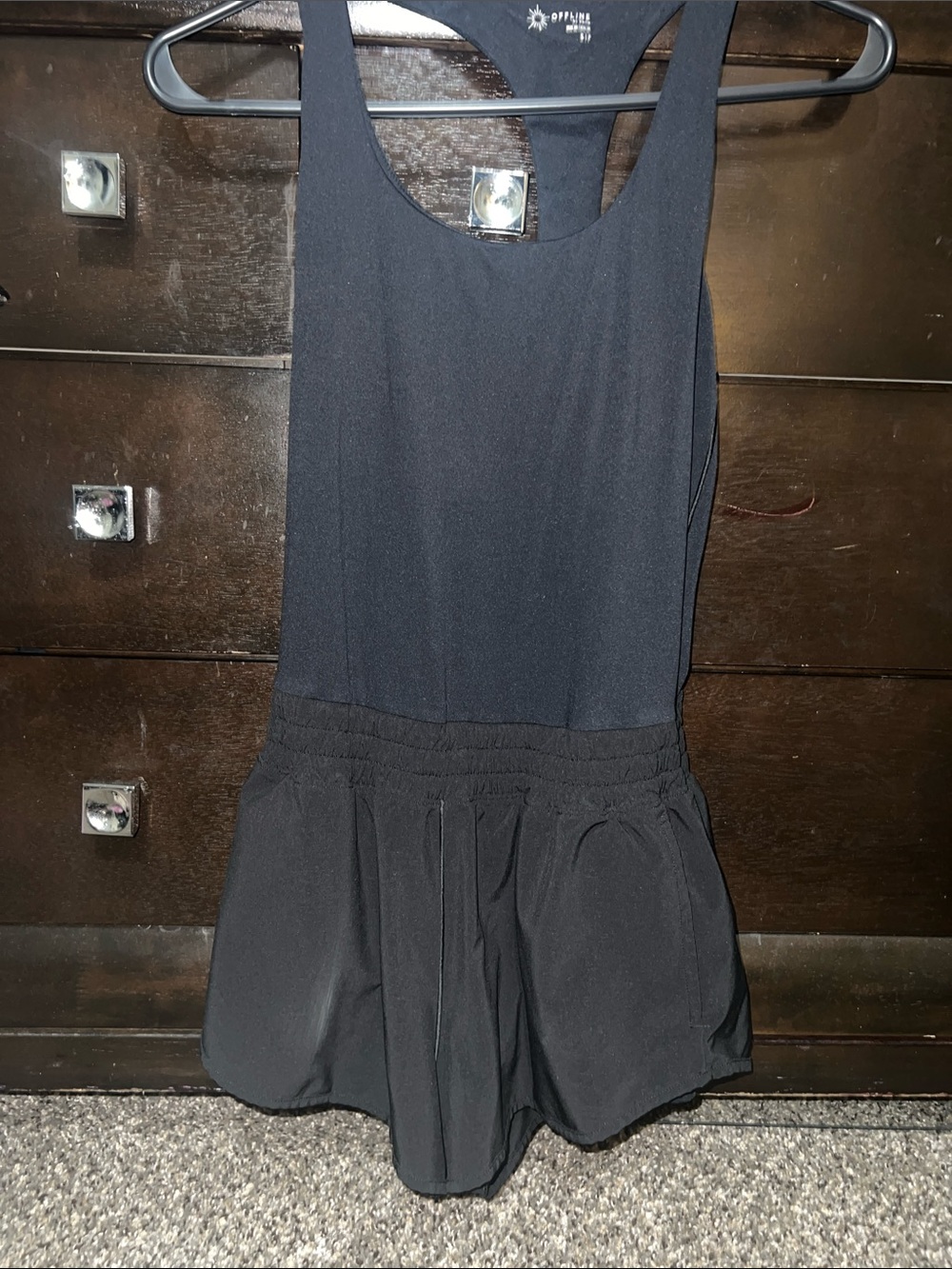 OFFLINE by Aerie Real Me Hot Stuff Athletic Romper black size small